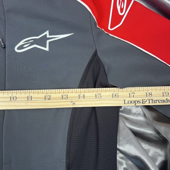 Alpinestars Livery Jacket Women's Small Black Gray Motorcycle Logo MX Moto Gear - Picture 15 of 16